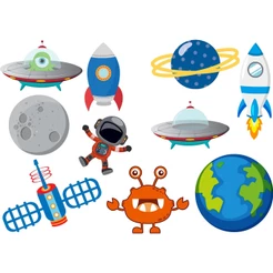 100 Apliques ASTRONAUTA ESPAÇO GALAXIA Toppers Tags Tubetes Docinhos Festa Enfeites para Aniversário