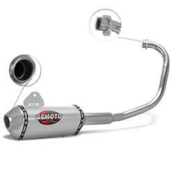 Escapamento Gemoto Racing 3 Trioval [Curva Cromada] Ybr 125 2000/08