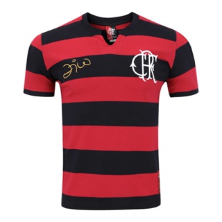 Camisa Retrô Flamengo Zico Oficial em Oferta na Shopee