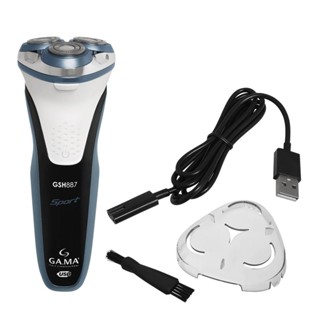 Barbeador 3 lâminas gsh887 sport w&d usb gama italy