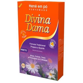 DIVINA DAMA HENE EM PO PRETO QUENTE 50GR.