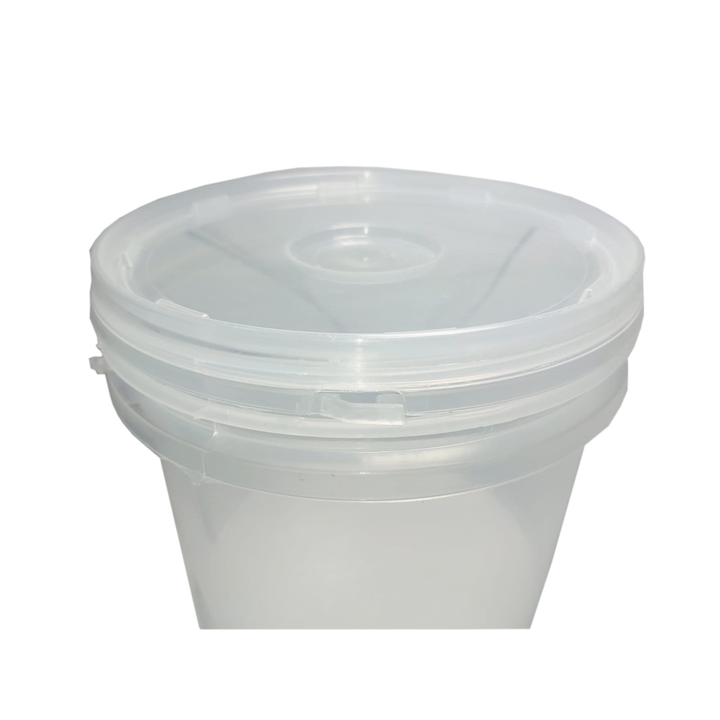 Balde Alimentício 3,2L Suporta Micro-Ondas com Tampa Lacre Alça Para Conservas e outros Fins