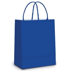 Sacola de Papel GG Azul Royal - 39x32x16cm - 10 unidades - Cromus - Rizzo