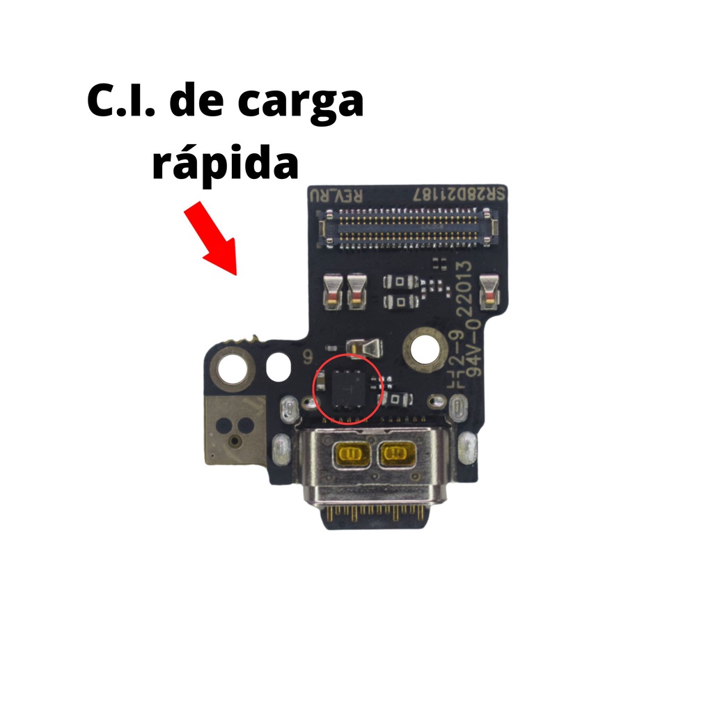 Placa Flex Flat Conector Carga Microfone Compatível Moto G200 (xt2175, xt2175-1) Original
