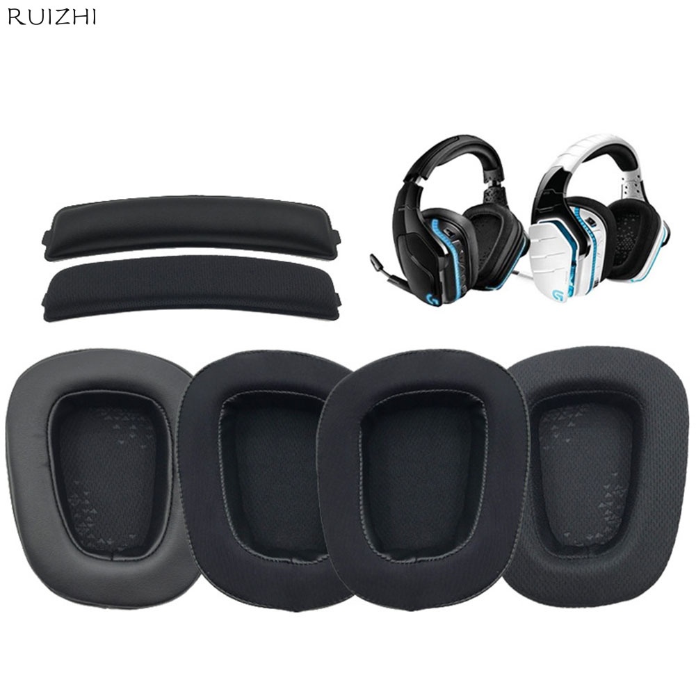 Almofadas De Ouvido De Substituição E Kit De Fita De Cabeça Para Logitech G935 G635 G933 G633 Fones Jogos