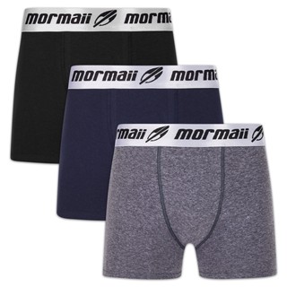 Kit com 3 Cuecas Boxer Algodão Mormaii