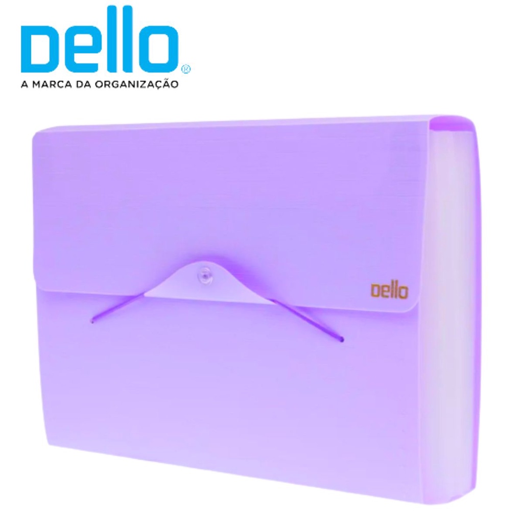 Pasta Sanfonada  31 Divisórias A4 Serena Lilás Pastel em Oferta na Shopee