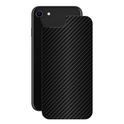 Película iPhone7/8/SE2/SE3-TraseiraFibraCarbonoPreta-Gshield