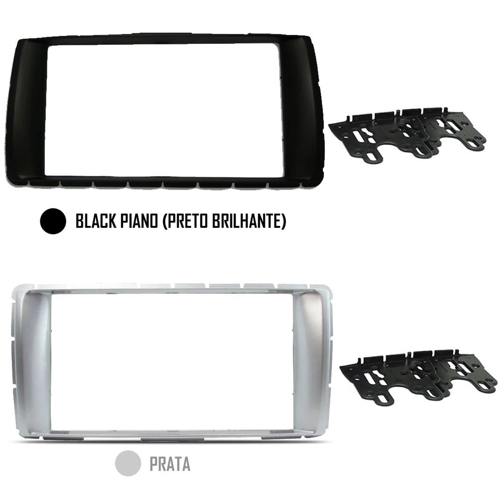 Moldura Painel 2 Din Hilux SRV 2012 2013 2014 2015
