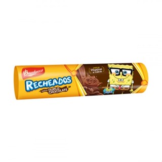 Biscoito Recheado de Chocolate Bauducco Bob Esponja