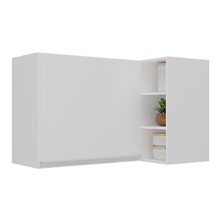Armário de Cozinha Aéreo de Canto Veneza Multimóveis MP3742.891 Branco em Oferta na Shopee