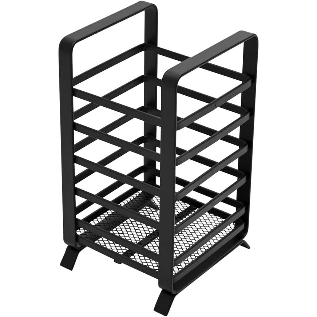 Porta Utensílios e Talheres Inox Preto Ônix Mimo Style