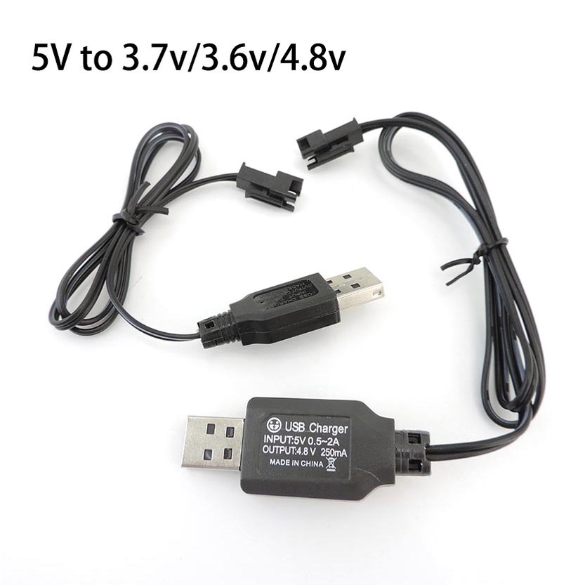 5V A 3.6V 3.7V 3.8V 250mA NiMh/NiCd Cabo Carregador De Bateria USB SM 2P Conector Para Controle Remoto Do Carro Toy BRH1