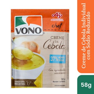 Sopa cremosa vono® chef sabor creme de cebola menos sódio 58g