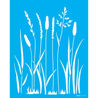 Stencil Grama Selvagem 20x25 Opa 3364 em Oferta na Shopee