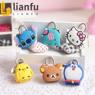 LIANFU Cadeado Mochila Pequena Fofa De Silicone Acessórios De Viagem Em Metal