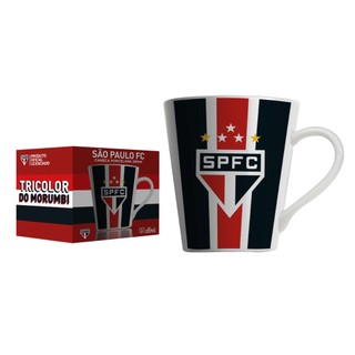 Caneca Porcelana Camisa 2 São Paulo SPFC Tricolor 290Ml em Oferta na Shopee