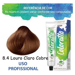 Coloração Permanente Sem Amônia Nº 8.4 Nova Coloratto 60g em Oferta na Shopee