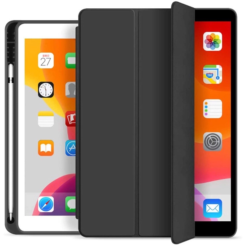 Case Tpu C/ Slot Caneta Para iPad 9 10.2 (2021) A2602 A2604