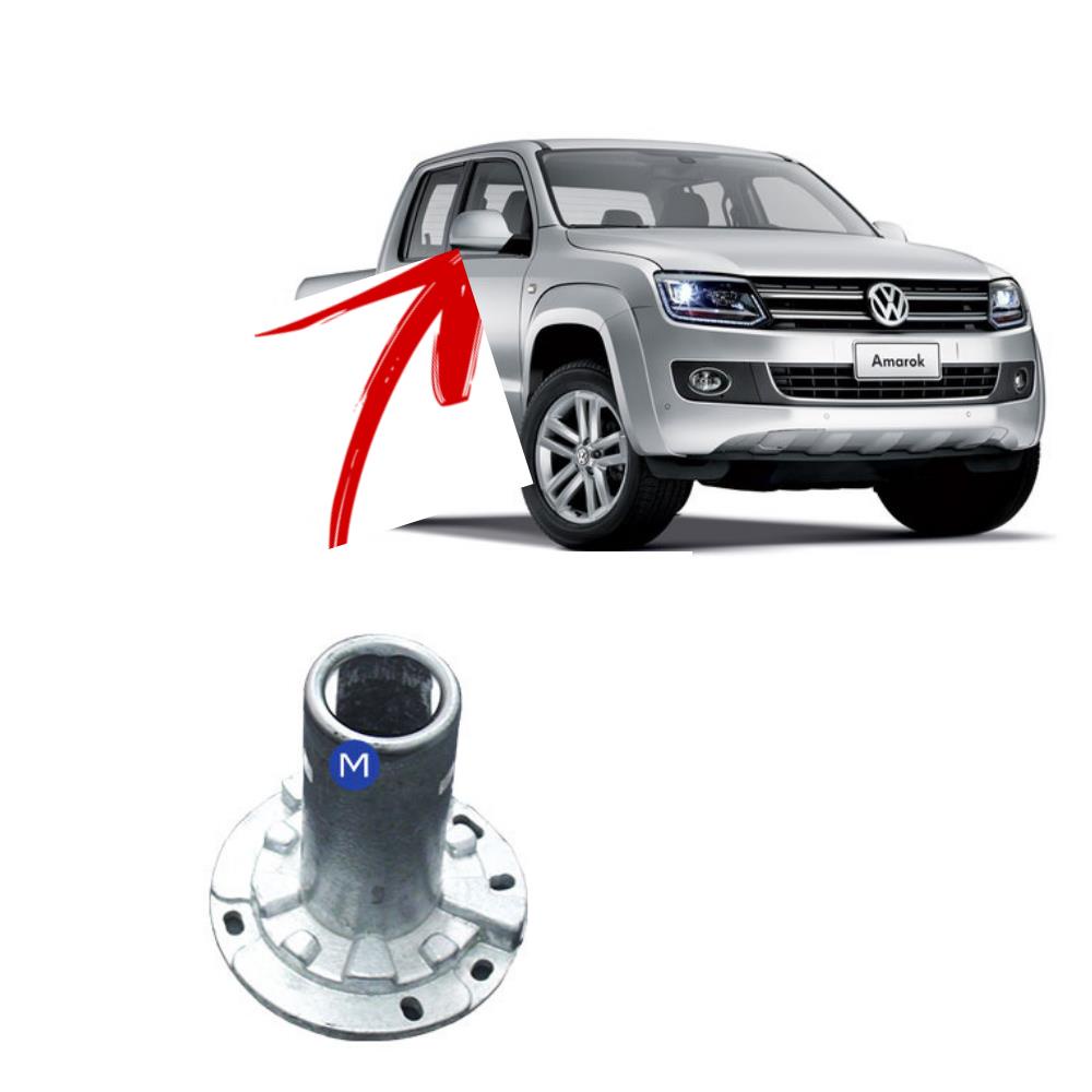 Suporte Reparo Articulador Retrovisor Manual Amarok Aluminio