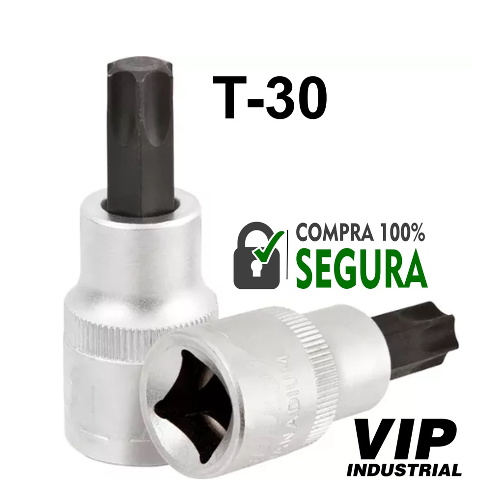 Soquete Torx T30 Curto encaixe 1/2 VIP 904493U