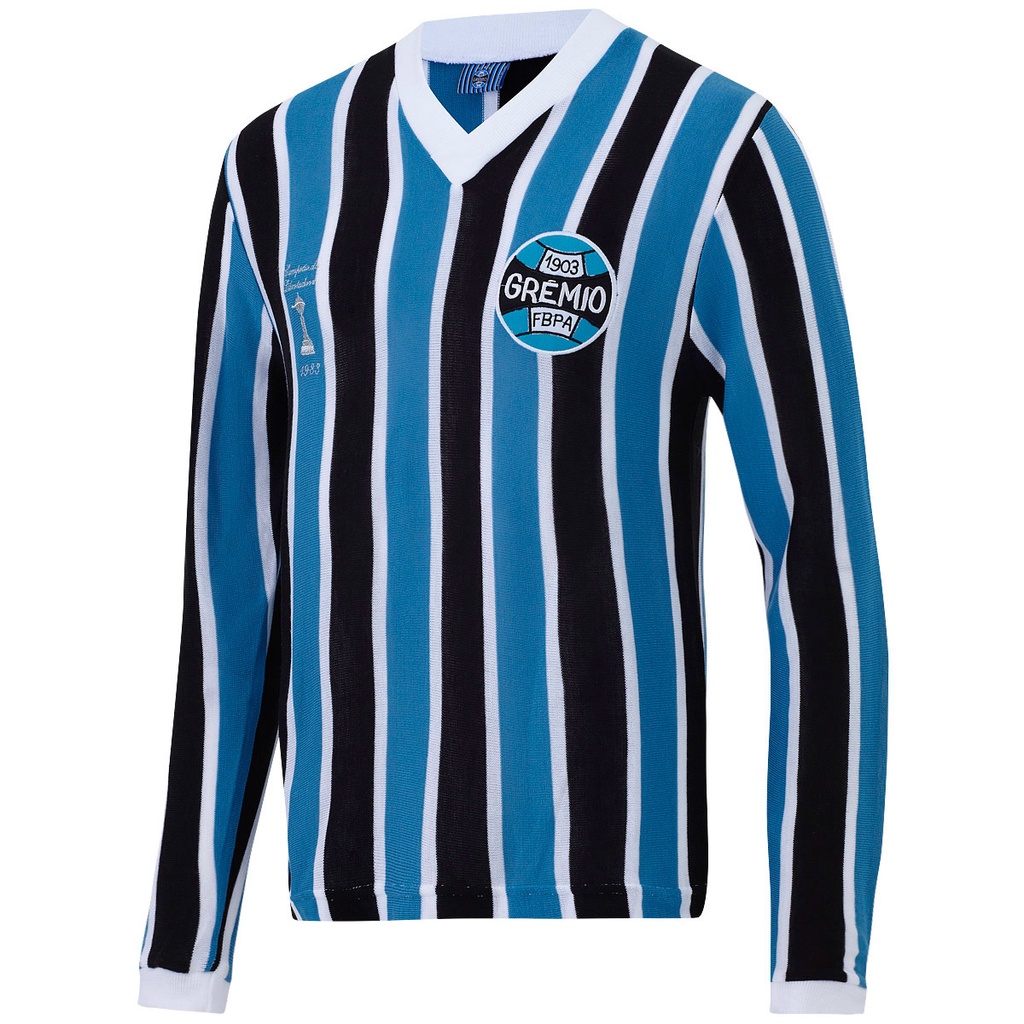 Camisa Retrô Grêmio Manga Longa 1983 Masculina Oficial em Oferta na Shopee