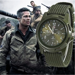Relógio De Quartzo Masculino Fashion-Forward : Pulseira De Nylon Durável Para Vidas Ativas