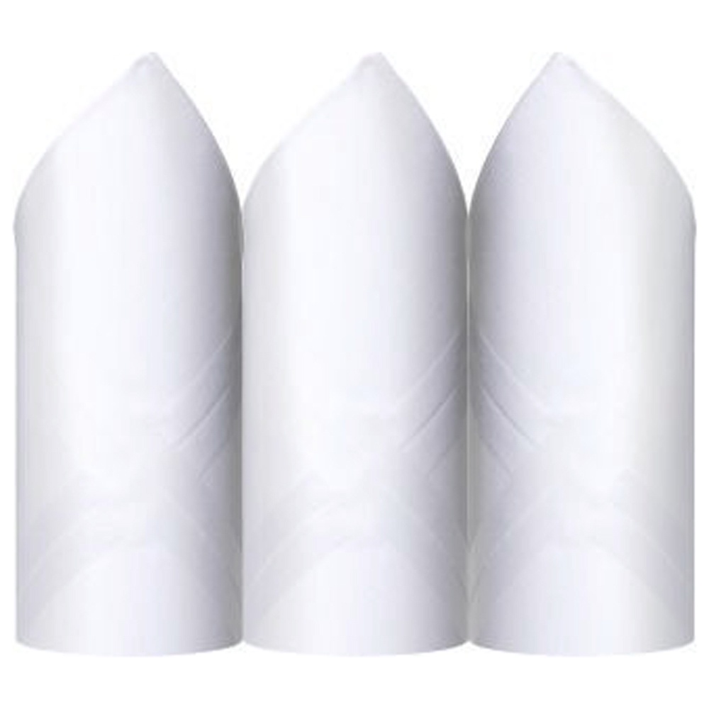 Caixa de Lenço Masculino Algodão 41 X 41 cm - 2720 Branco