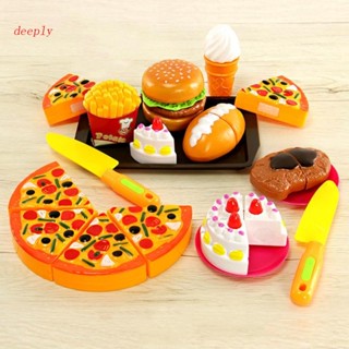 deeply Kids Toy Burger Pizza Cozinha De Brinquedo Brincando De Jogo Rápido Toddlers Pretend Simulation Plastics for Boys & Girl