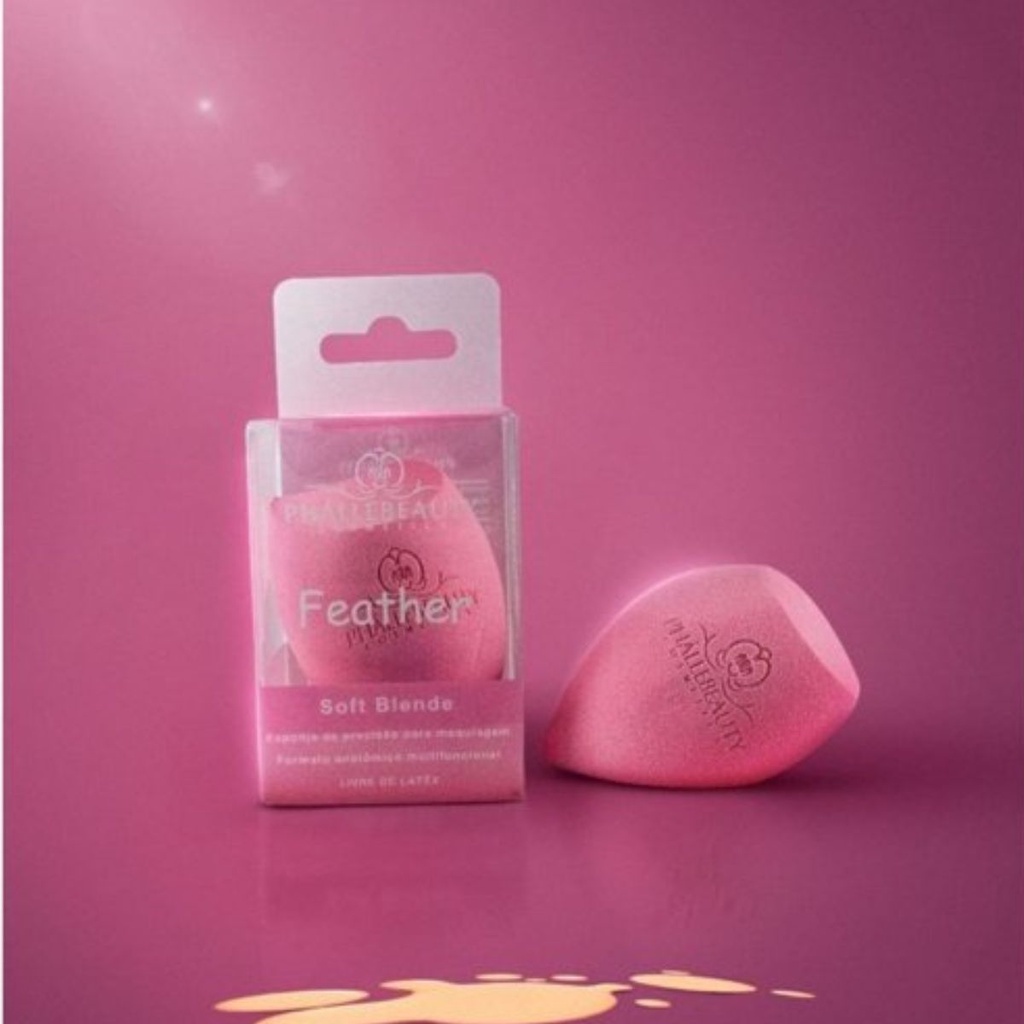 Esponja para Maquiagem Feather - Phallebeauty em Oferta na Shopee