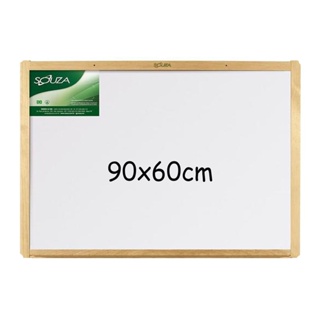 Lousa Quadro Branco 90 X 60 Cm Moldura Em Madeira Souza em Oferta na Shopee