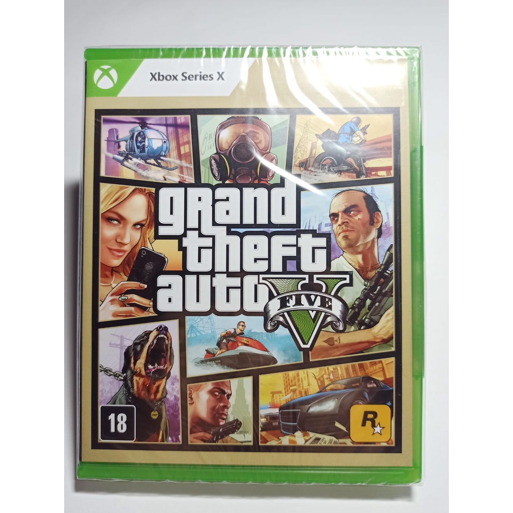 GRAND THEFT AUTO V  GTA 5 Xbox Series X Novo Midia FIsica