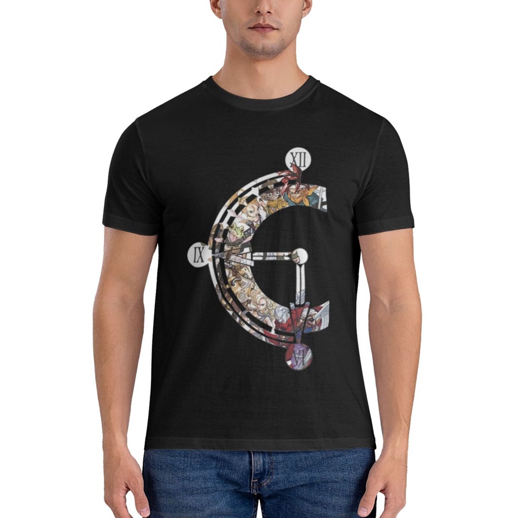 Corredores Do Tempo O Relógio Chrono Trigger Camiseta Masculina De Alta Qualidade Presente