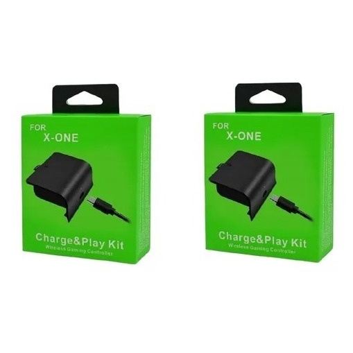 Bateria E Cabo Carregador Controle Xbox One Charge Play Kit