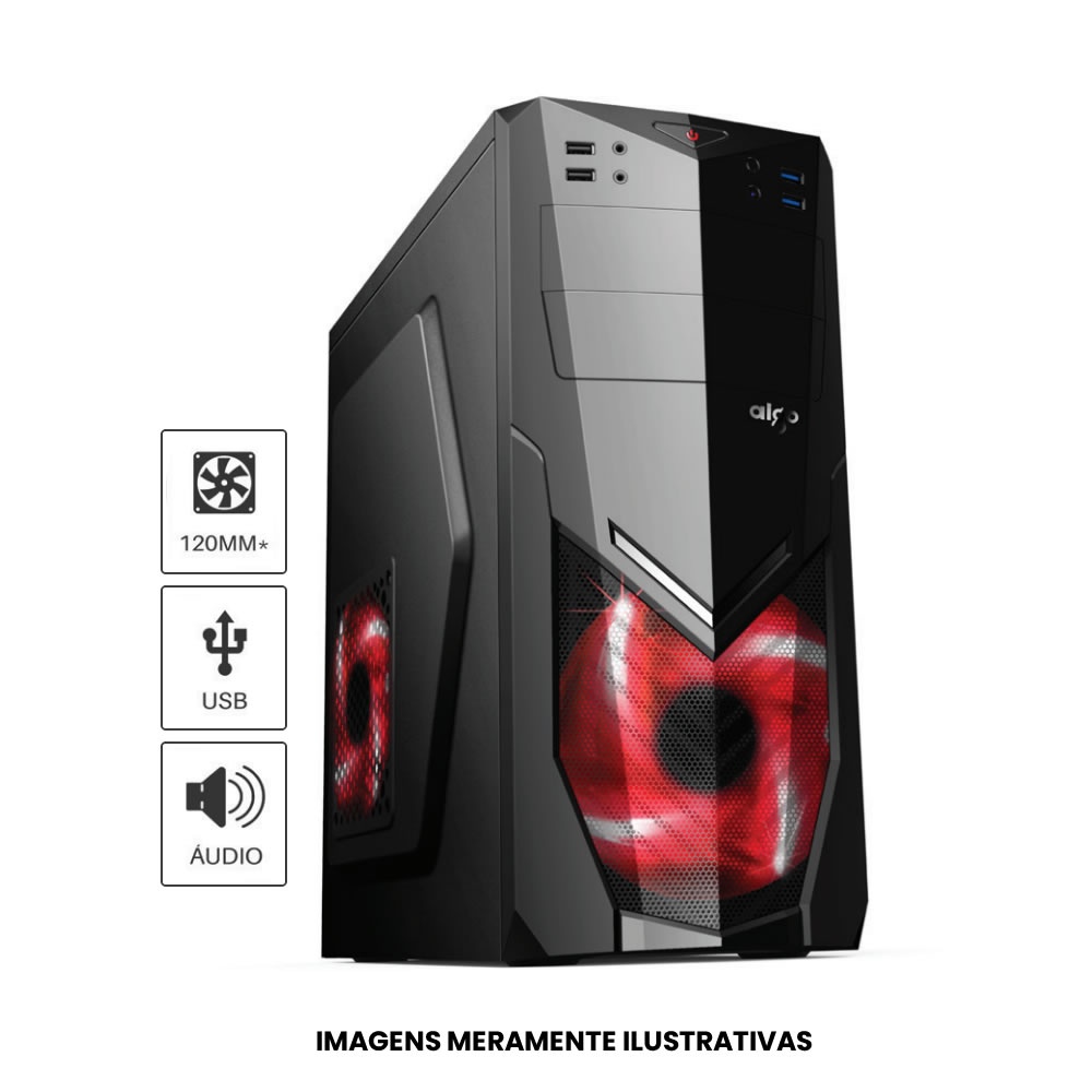 Gabinete Gamer Atx Brazilpc Bpc-7025bb