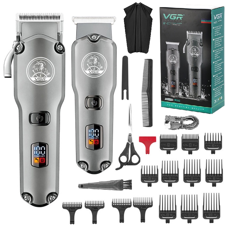 Kits de combinação profissional máquina de cortar cabelo elétrica poderoso aparador de cabelo para homens recarregável sem fio máquina de corte de lítio íon