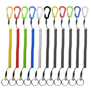 Novo Desenho Lanyards De Pesca Multicoloridos Duráveis Segurança Cabo Enrolado De Arame Para Alicate Garras De Ferramentas