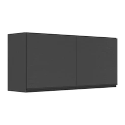Armário Aéreo Cozinha 120 cm 2 Portas Veneza Multimóveis MP3682.895 Preto