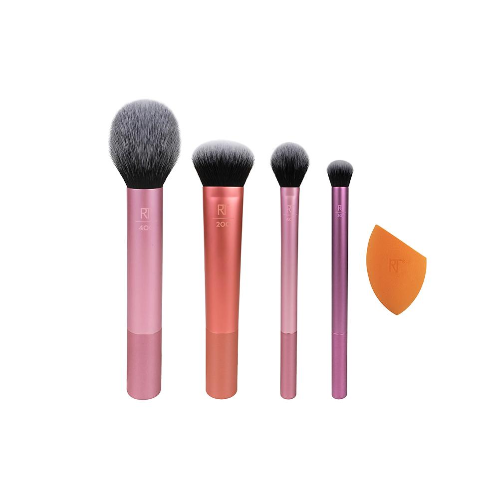 Real Techniques Everyday Essentials Set Kit de Pincéis para Maquiagem Roxo - Beauty