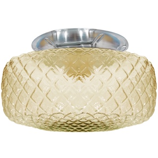 Plafon Colonial Aluminio Natural Drops Bico de Jaca Ambar em Oferta na Shopee