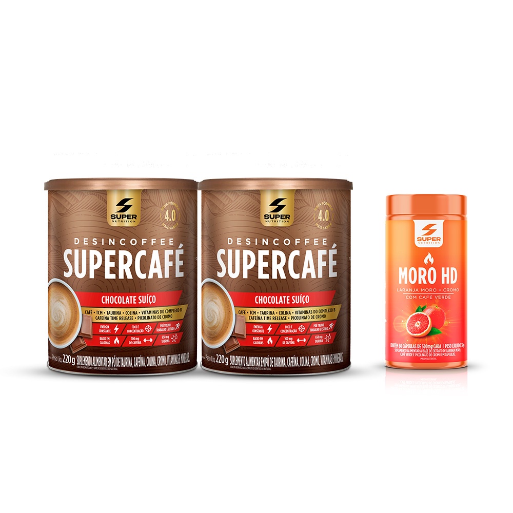Kit 02 Supercafé Chocolate Suíço + Moro HD