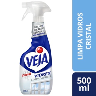 Limpa Vidro Veja Liquido Cristal Vidrex Frasco 500ml em Oferta na Shopee