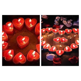 10 Velas Recheaud em Formato de Coração l Surpresa l Romantico