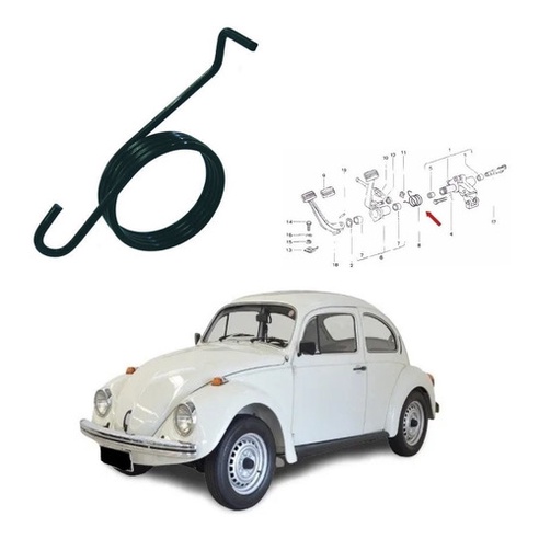 Mola Retorno Pedal Freio Fusca Brasilia Variant