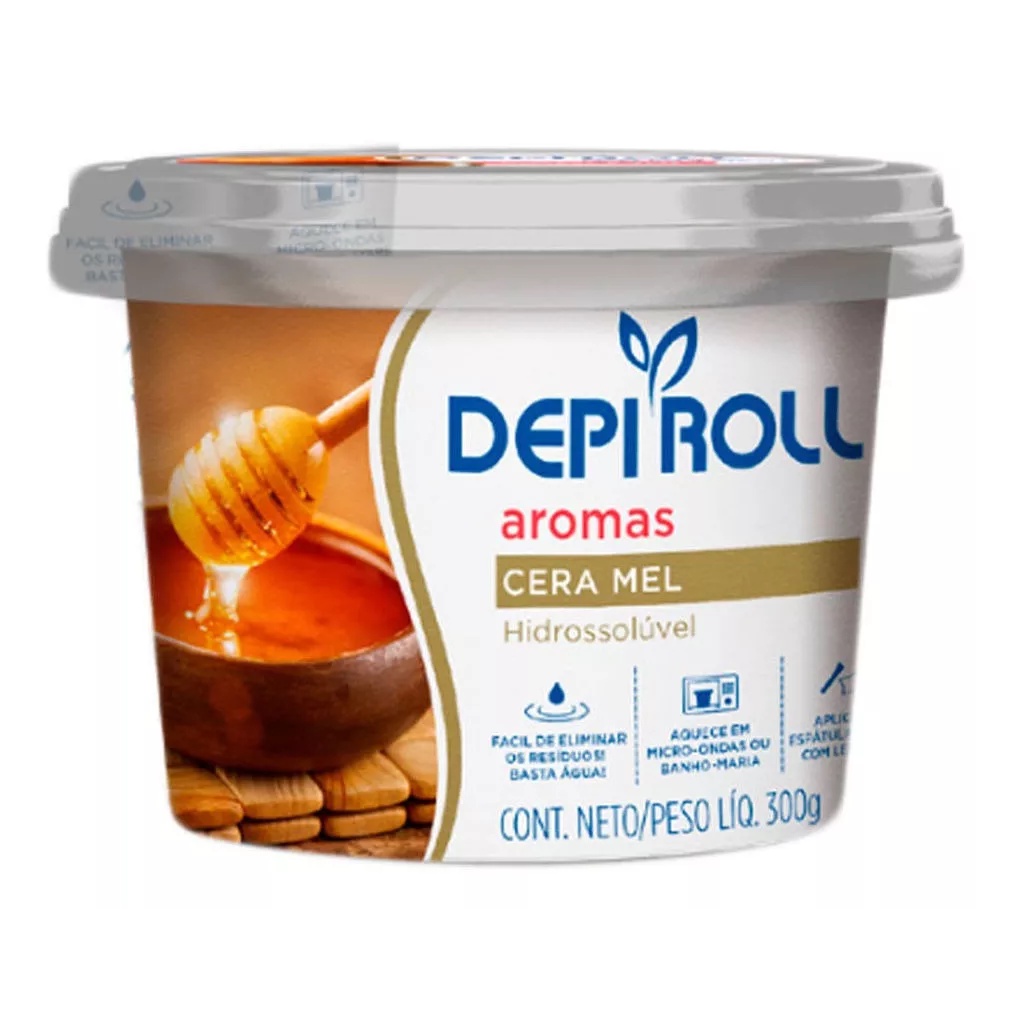Cera Hidrossolúvel Mel 300g Depiroll em Oferta na Shopee