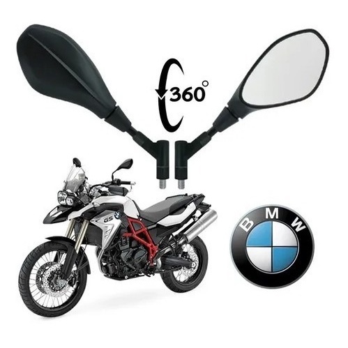 Retrovisor Bmw F800 Gs 650 360  Rosca Honda CB1100F/50cc/biz100/biz100i/biz125/CB1000R/CB200