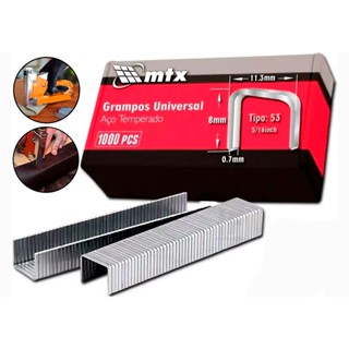 Grampos P/ Grampeadores 8mm Temperado Tipo 53 1000un