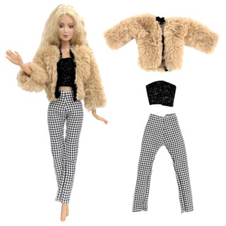 1 Conjunto Barbie Boneca Roupas Princesa Top Vestido Preto 1/6 Bonecas BJD Acessórios Para Meninas Presente