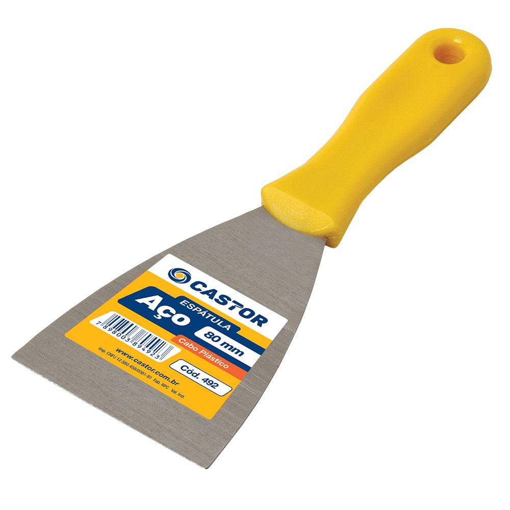 Espátula Multiuso de Aço 80mm Cabo Plástico - Série 490 – Castor em Oferta na Shopee