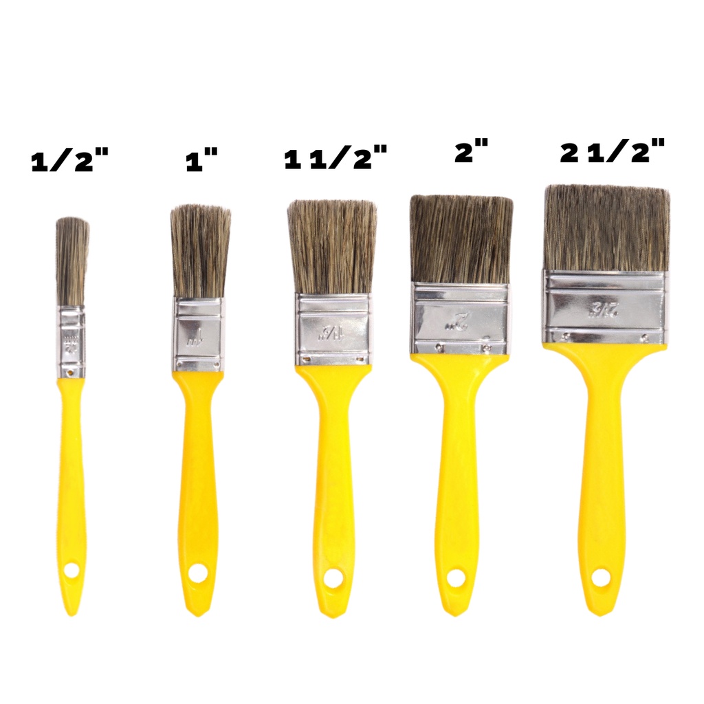 Pincel Trincha Multiuso Para Pintura Limpeza Cerda Gris Compel